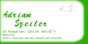 adrian szeiler business card